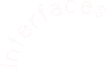 The word Interfaces, curved around the top of the Ourchive orb.